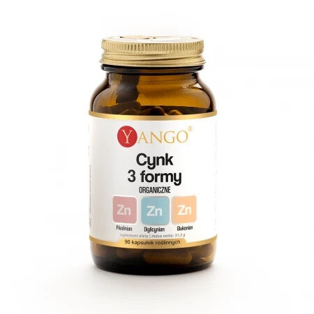 YANGO Zink i 3 former (90 kapsler) - Viking Supplements